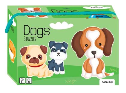 Little Bright Ones - 3 Hunde Puslespil