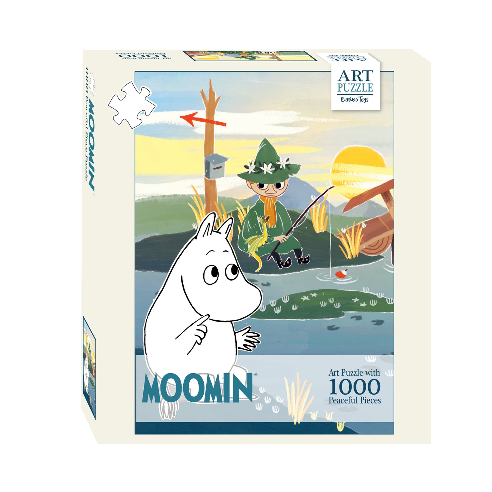 Mumi 1000 brikker Puselspil - på broen