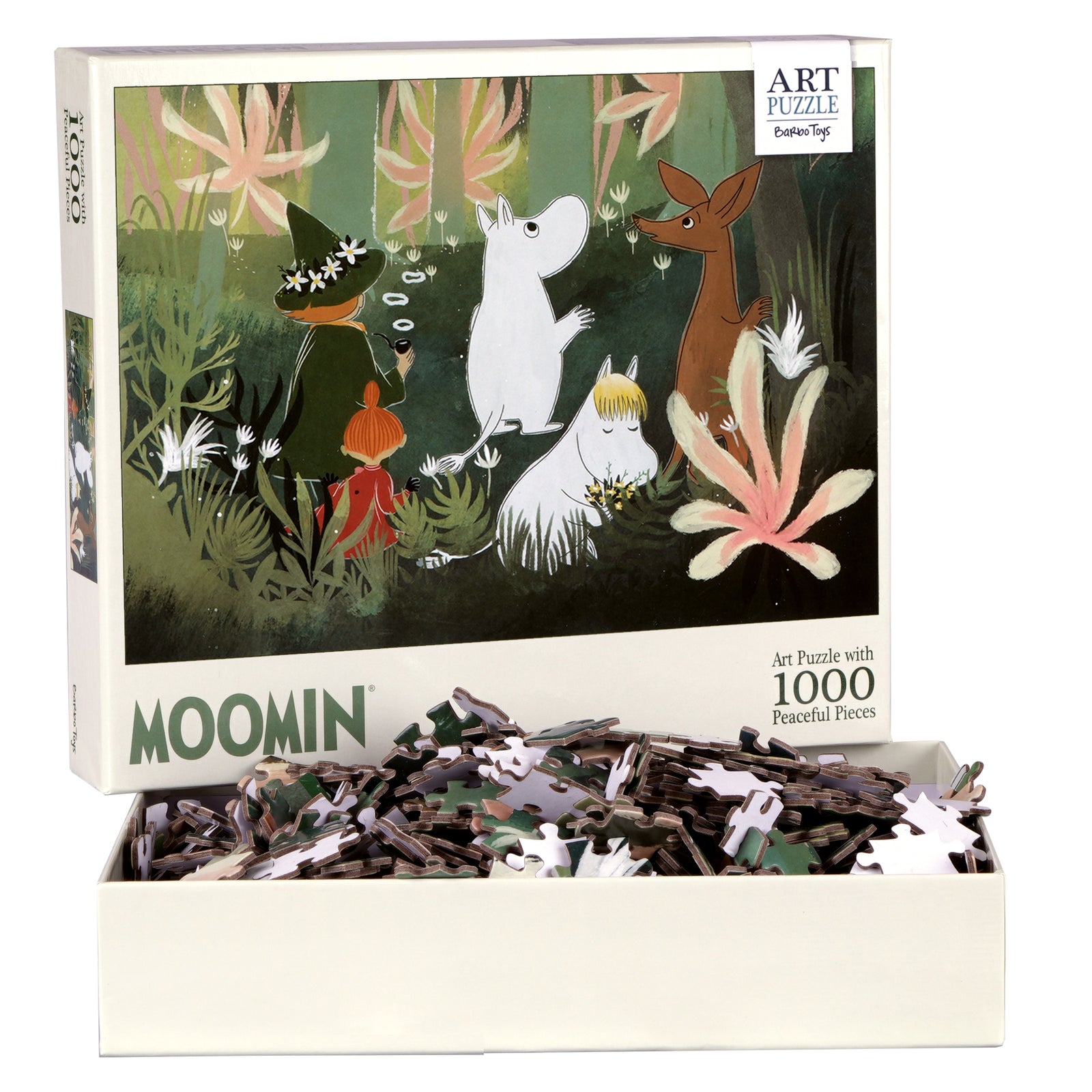 Mumi Art Puslespil - 1000 brikker - Grøn