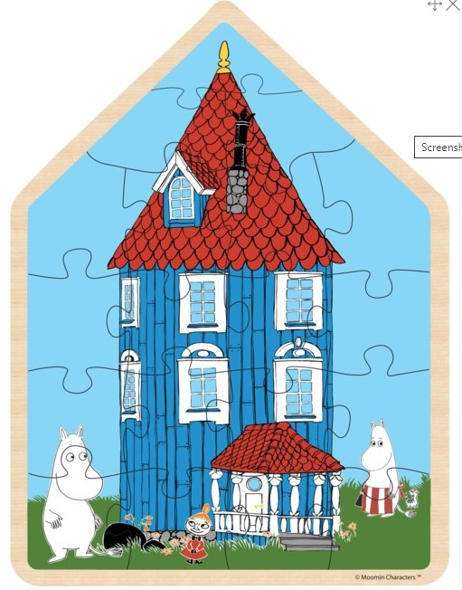 Mumi - træpuslespil - Hus