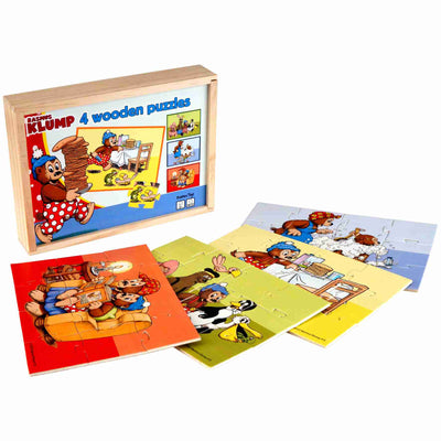 Rasmus Klump - 4 træpuslespil - X