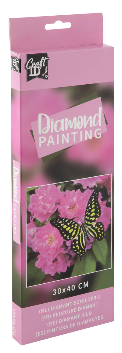 Diamond art - Sommerfugl, 30 x 40 cm