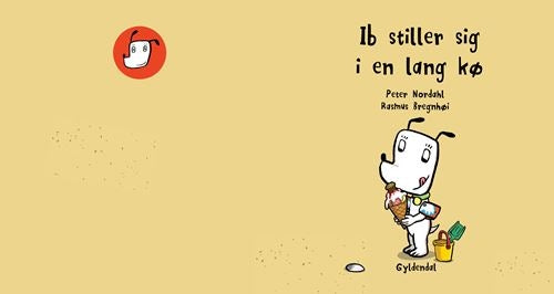 Ib stiller sig i en lang kø