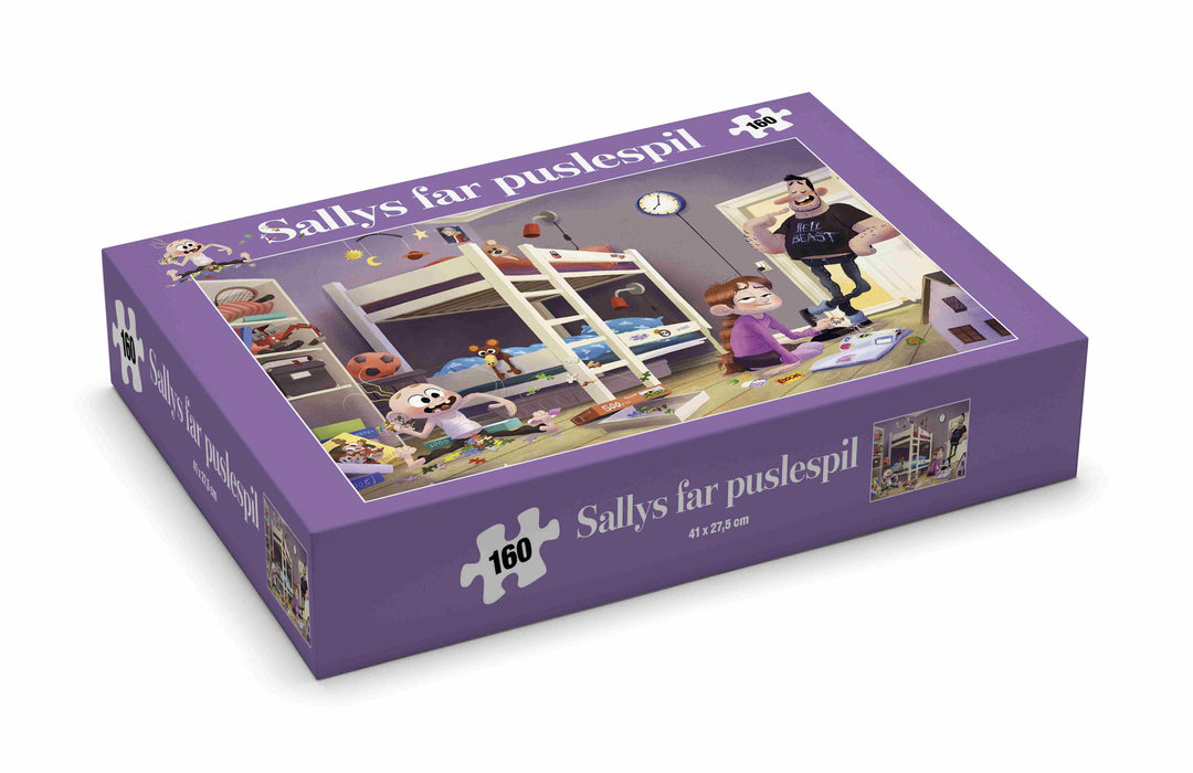 Sallys far puslespil, 160 brikker