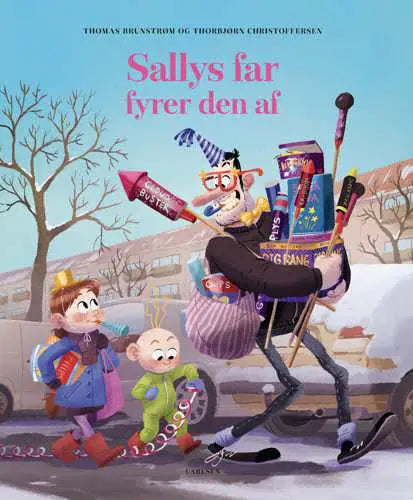 Sallys far fyrer den af