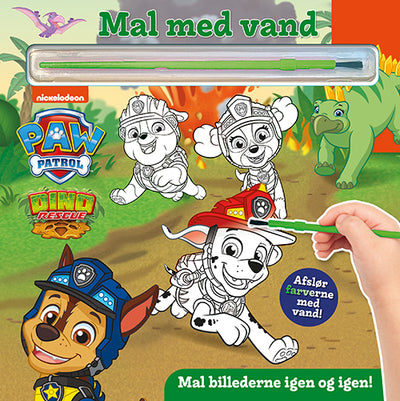 Mal med vand - Paw Patrol dinoer