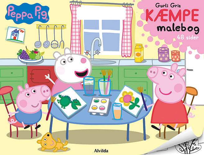 Peppa Pig - Gurli Gris - KÆMPE malebog (malebog med håndtag)