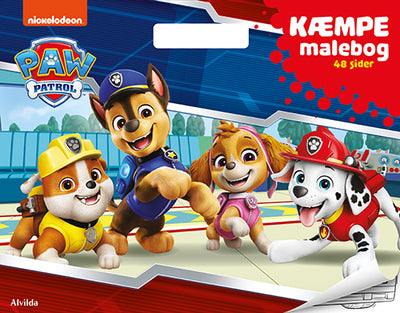 Paw Patrol -  KÆMPE malebog (malebog med håndtag)