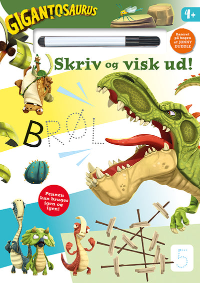 Gigantosaurus - Skriv og visk ud