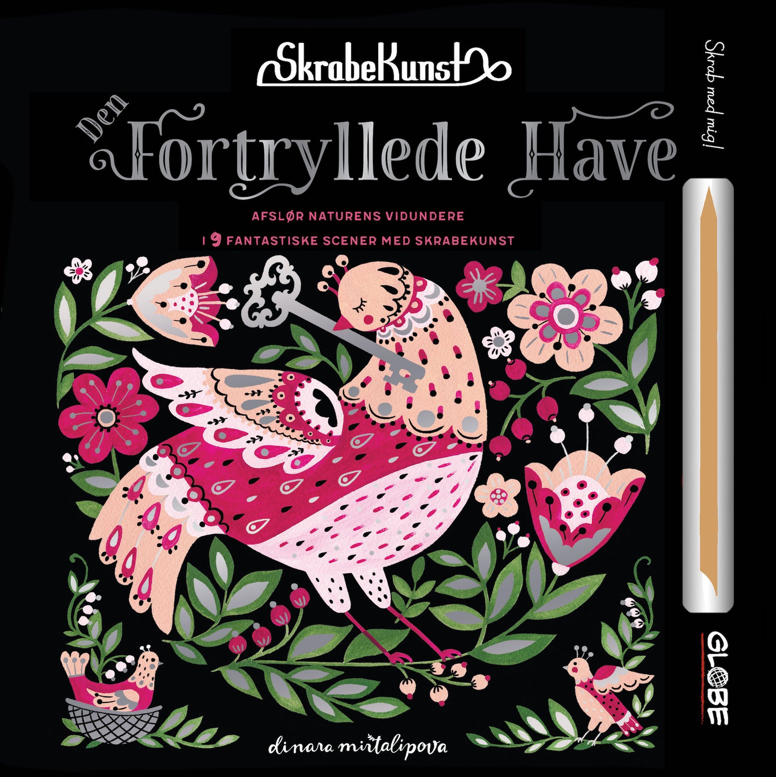 Skrabekunst Den fortryllede have