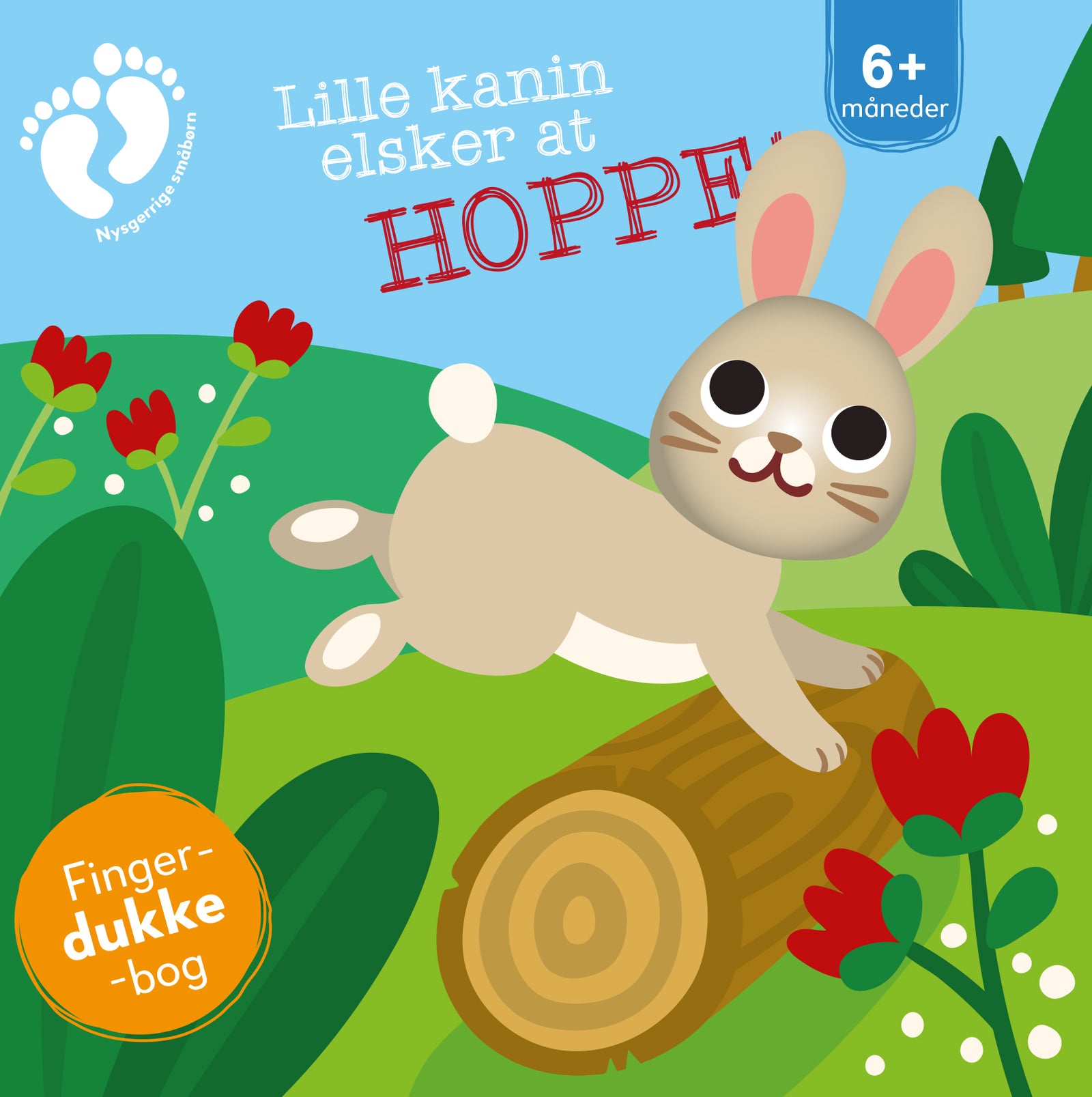 Lille kanin elsker at hoppe - med fingerdukke