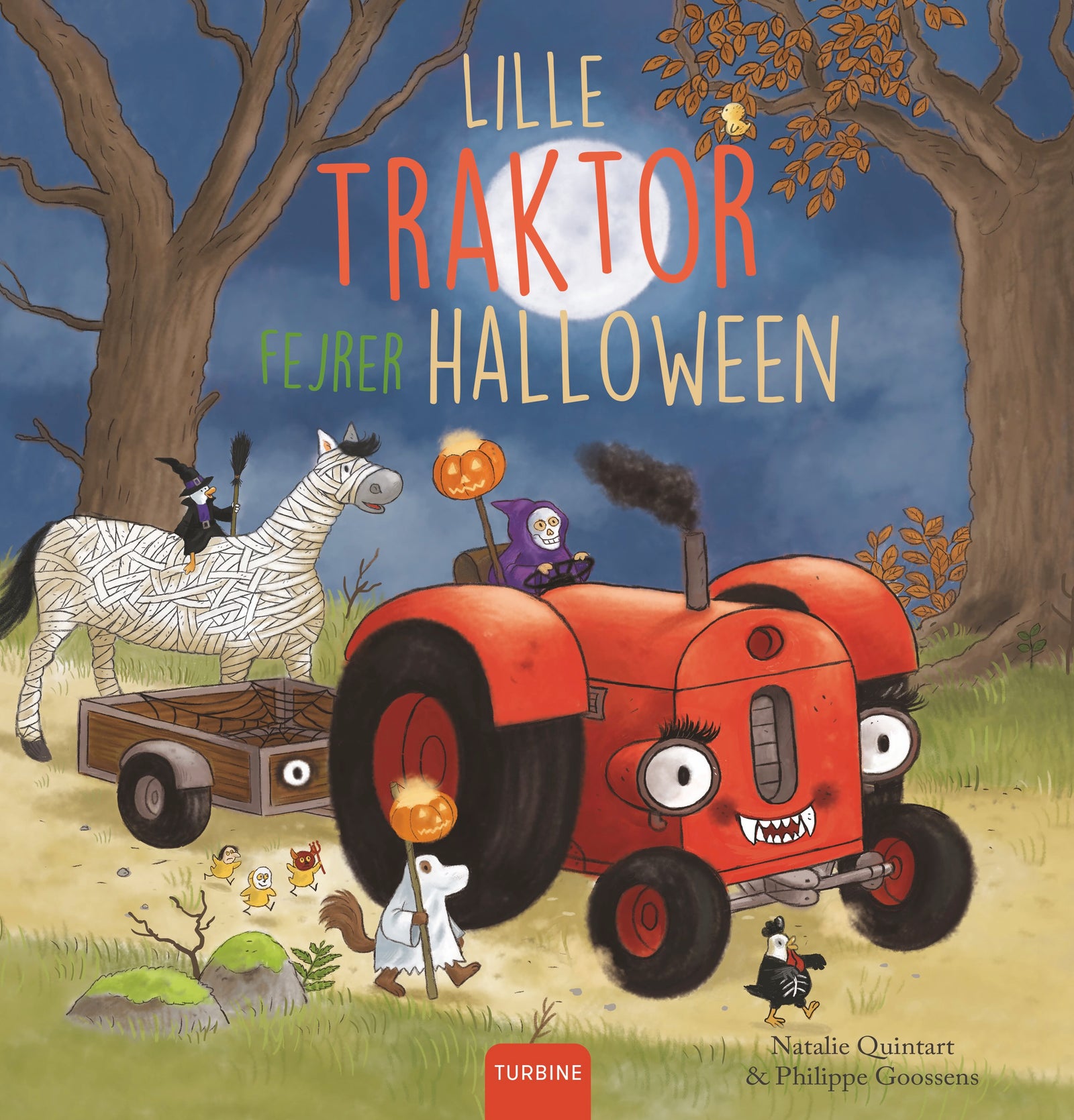 Lille Traktor fejrer halloween