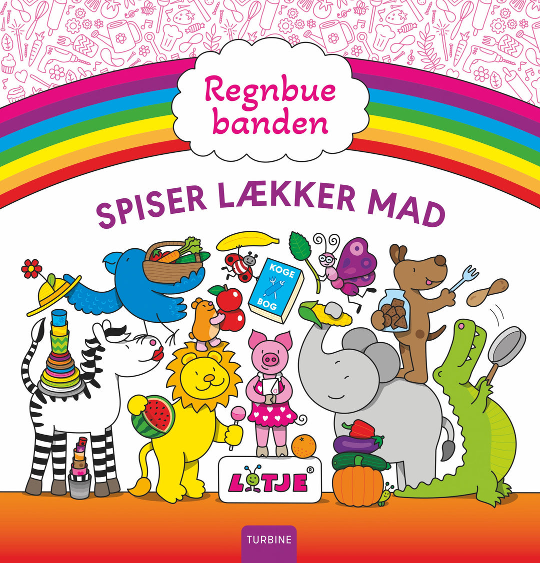 Regnbuebanden spiser lækker mad
