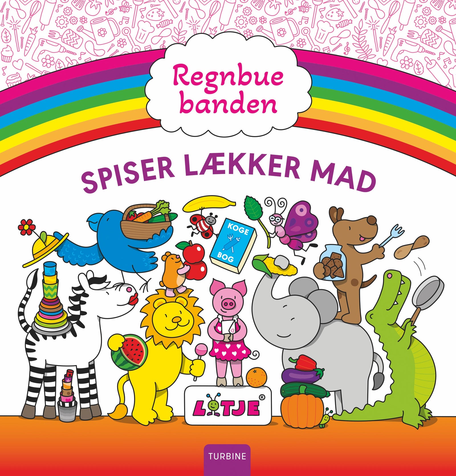 Regnbuebanden spiser lækker mad