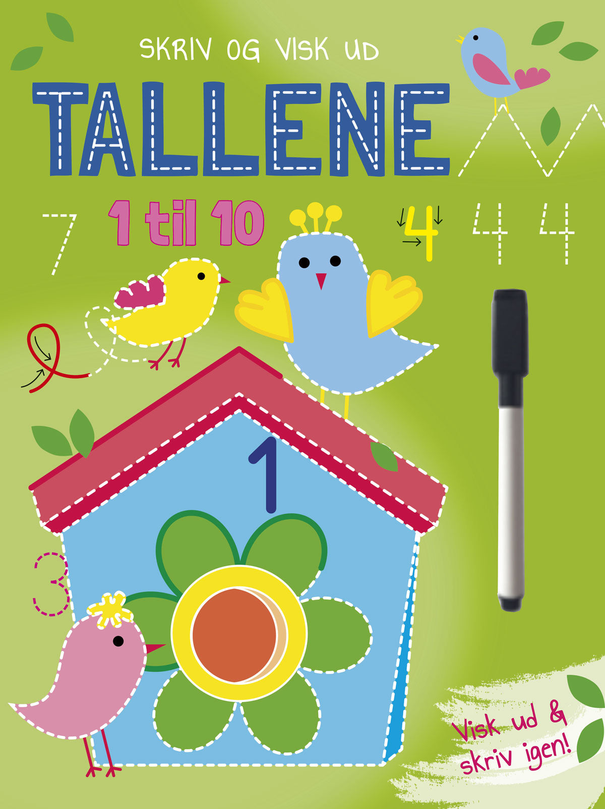 Skriv og visk ud! Tallene 1 til 10