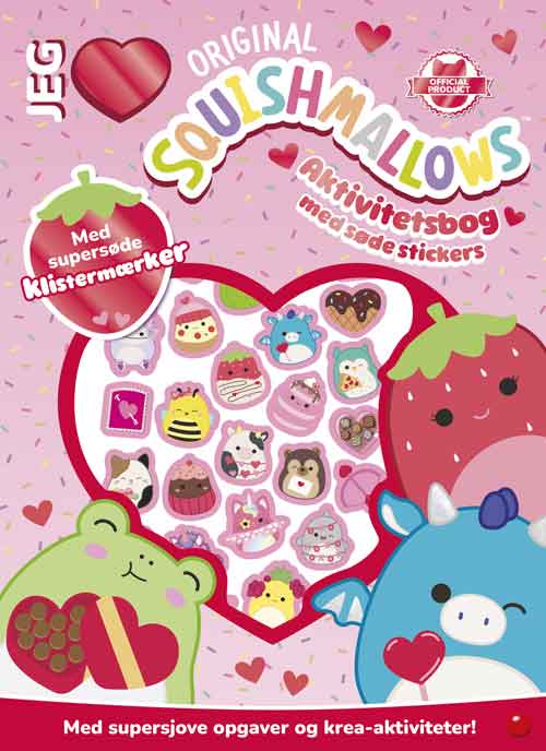 Squishmallows aktivitetsbog 2 med søde stickers