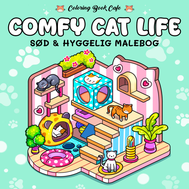 Malebog: Comfy Cat Life - Cozy Coloring