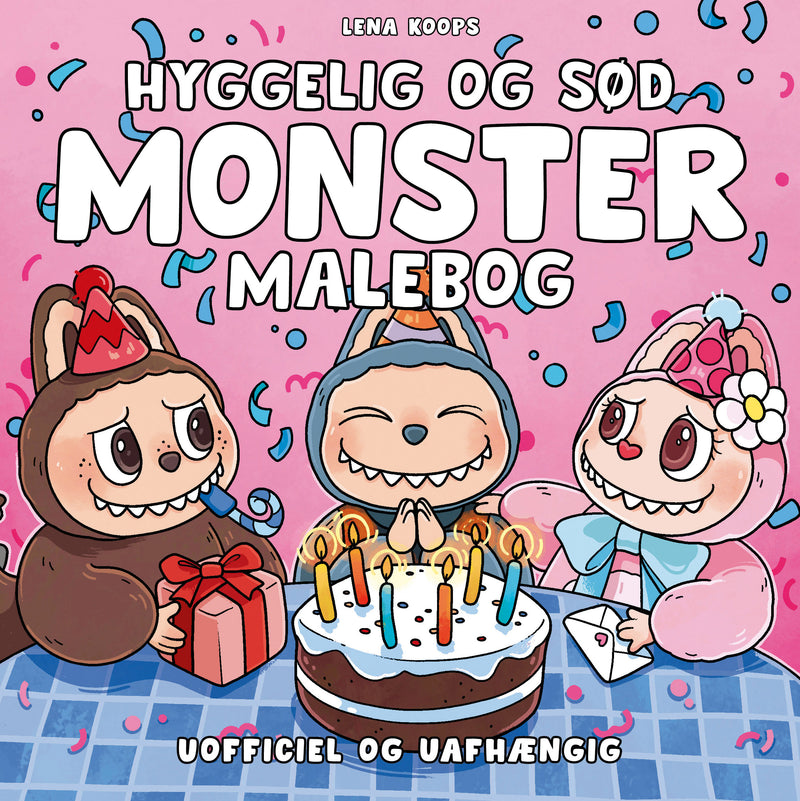 Hyggelig og sød monster malebog