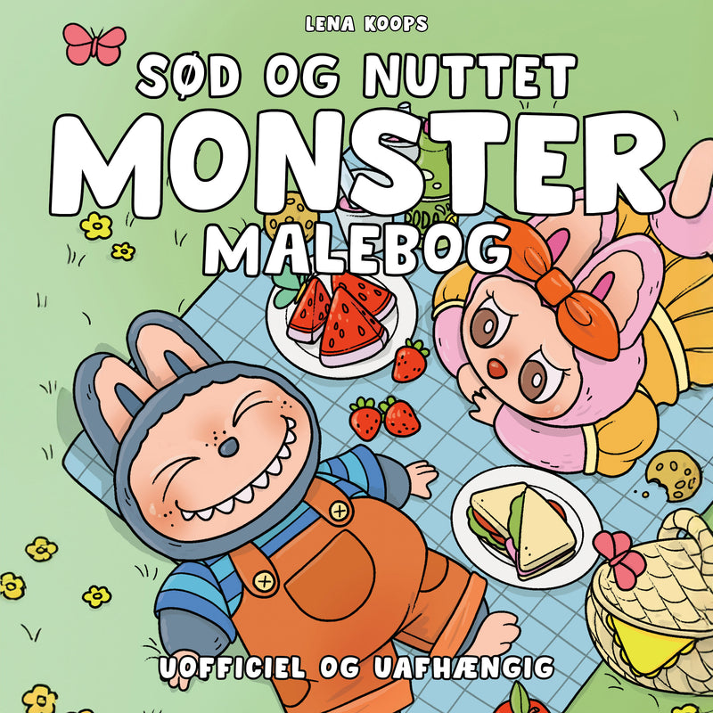 Sød og nuttet monster malebog