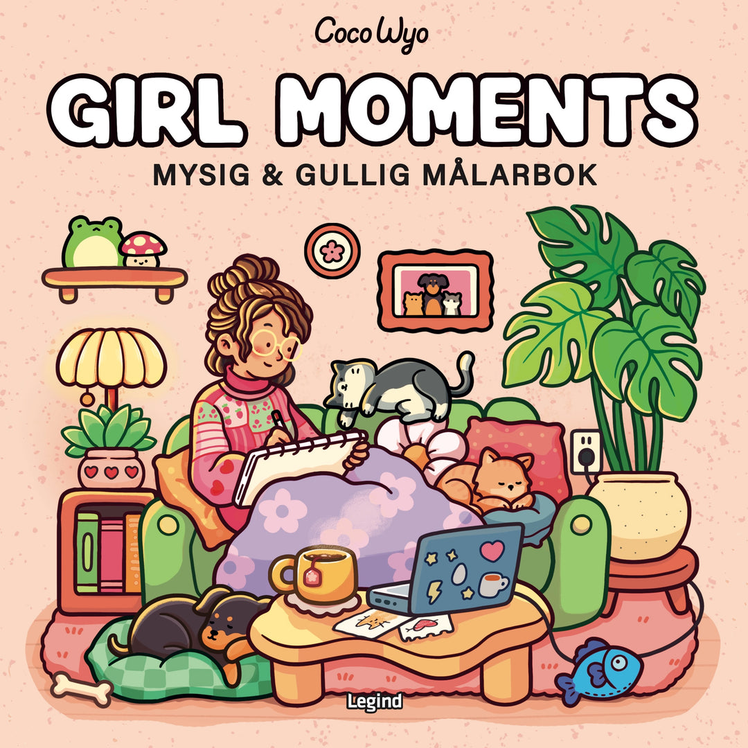Malebog: Girl Moments - Cozy Coloring