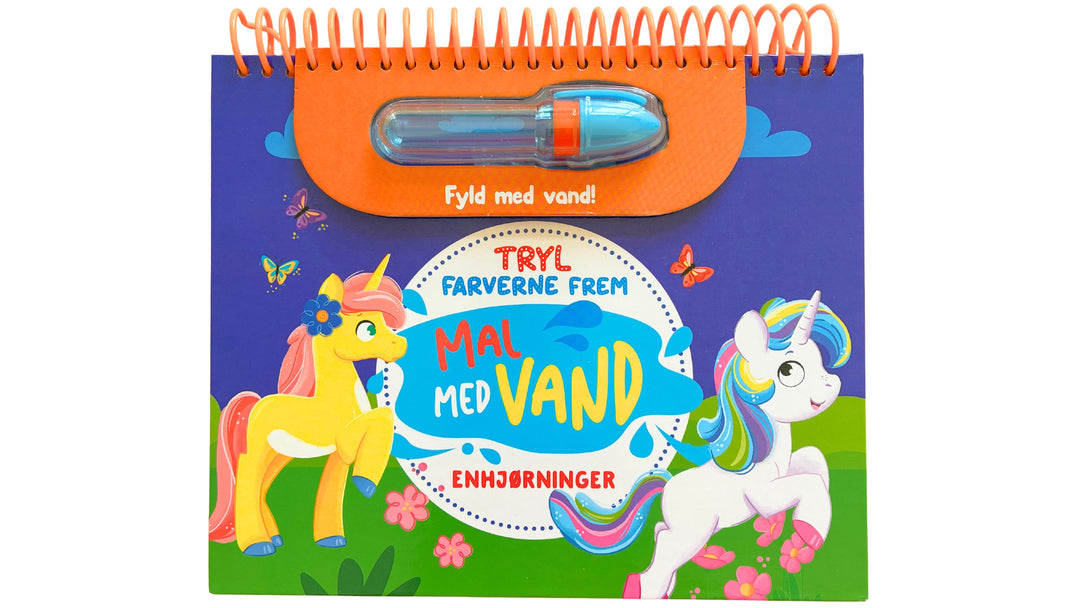 Mal med vand: Enhjørninger
