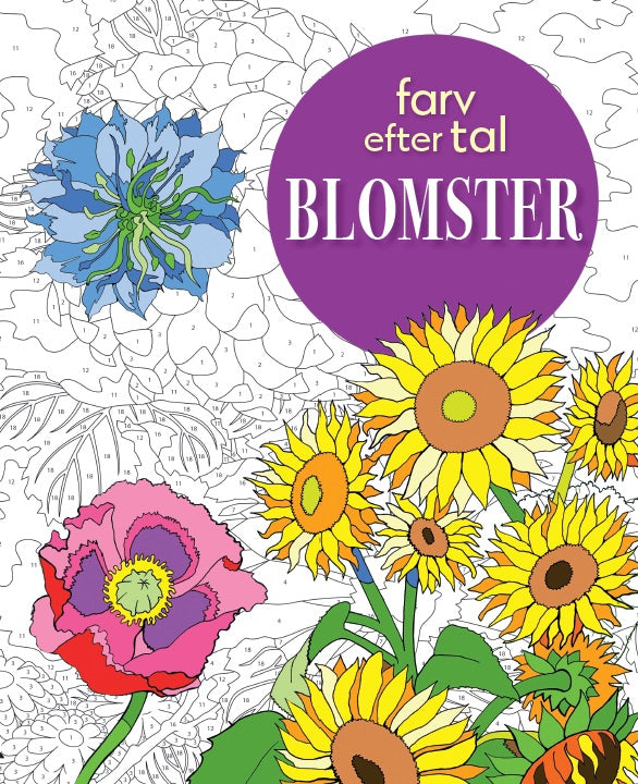 Farv efter tal - Blomster