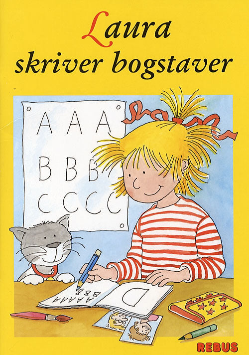 Laura skriver bogstaver