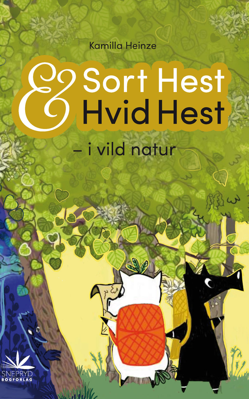 Sort Hest & Hvid Hest i vild natur