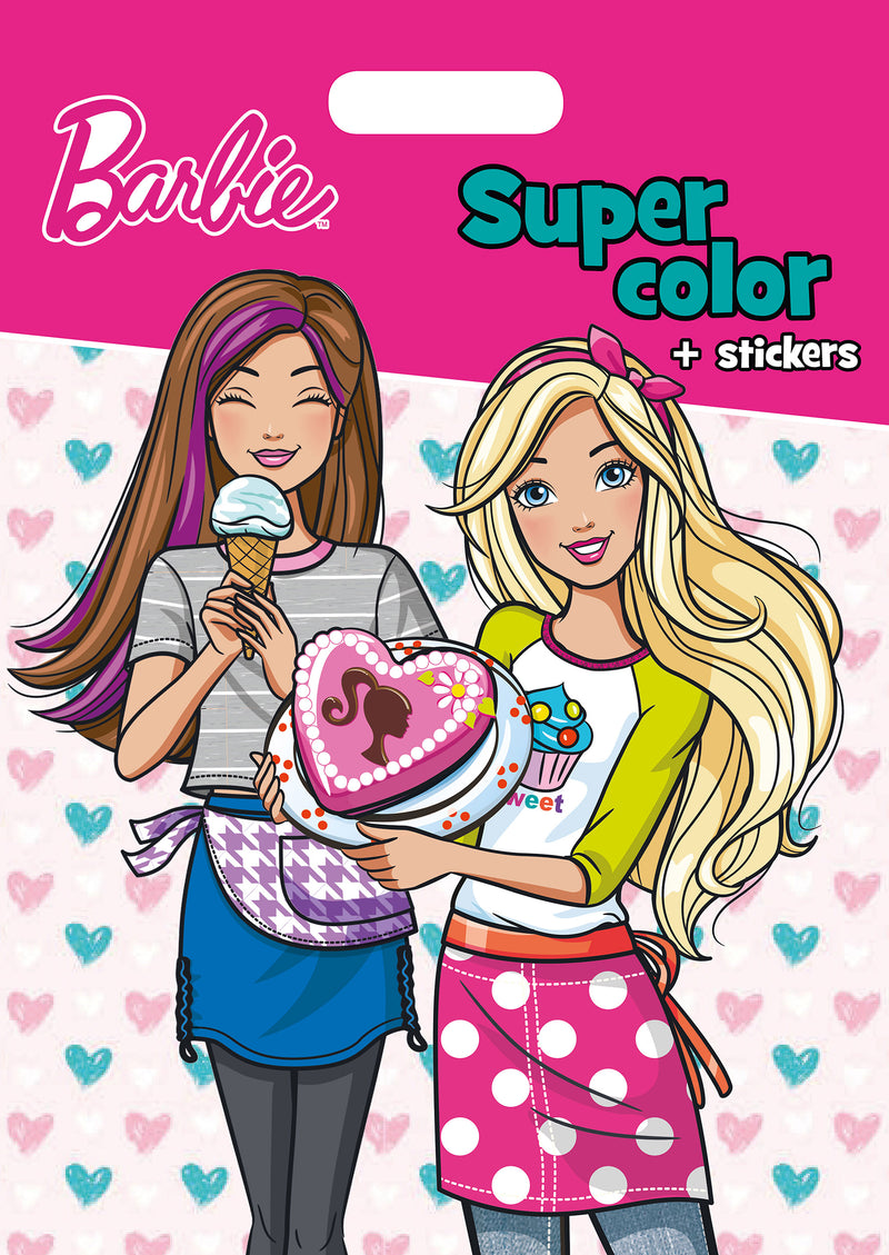 Barbie – SUPER COLOR + STICKERS CARRY ALONG