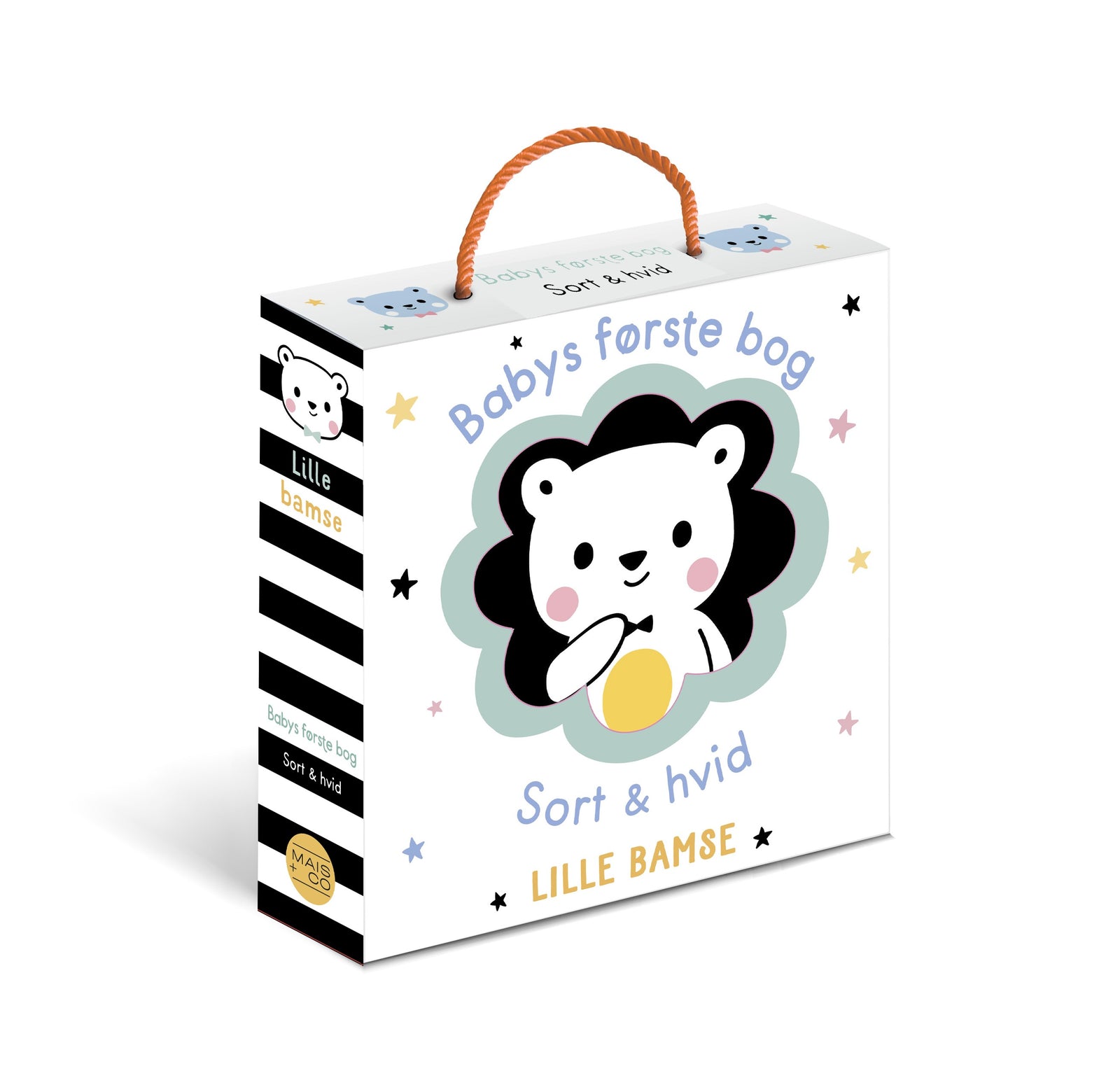 Babys første bog - sort & hvid - Lille Bamse (stofbog)