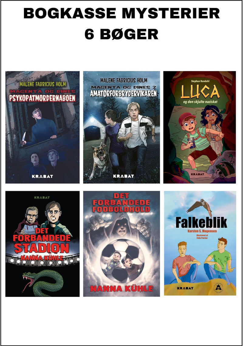 Mysterier og krimi bogkasse