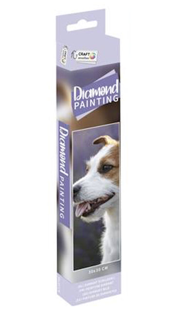 Diamond art - Hund, 30 x 30 cm