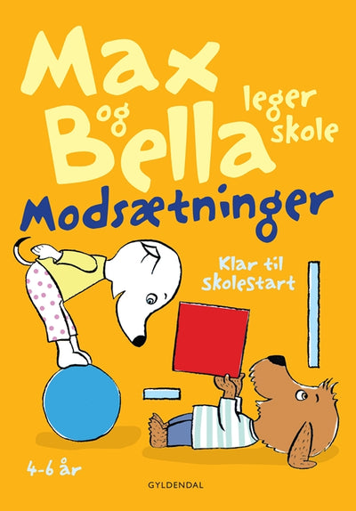 Max og Bella leger skole. Modsætninger