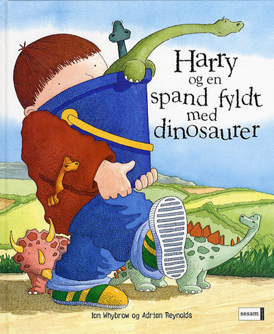 Harry og en spand fyldt med dinosaurer