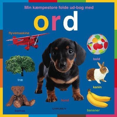 Min kæmpestore folde ud-bog med ord