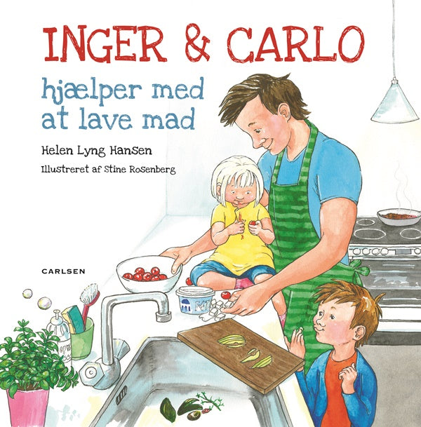 Inger og Carlo hjælper med at lave mad