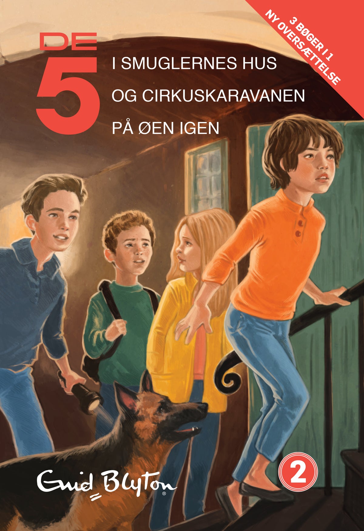 De 5, samlebind 2, De 5 i smuglernes hus, De 5 og cirkuskaravanen, De 5 på øen i