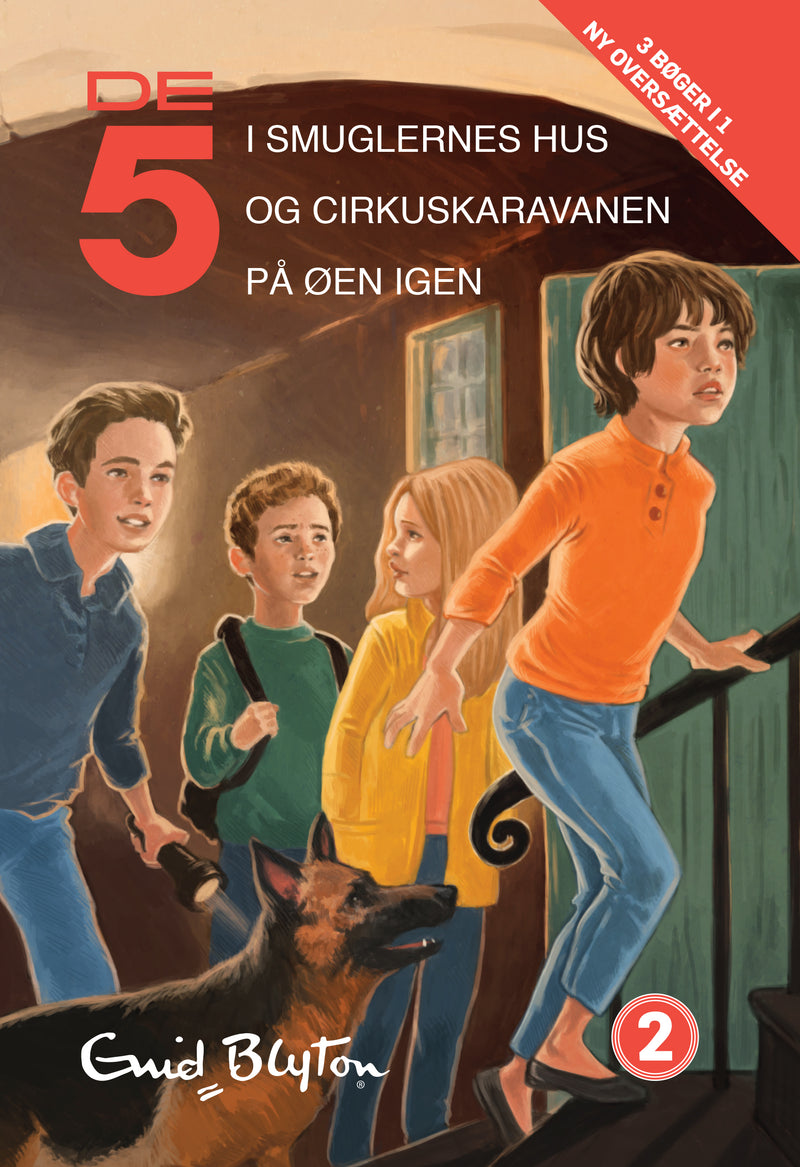 De 5, samlebind 2, De 5 i smuglernes hus, De 5 og cirkuskaravanen, De 5 på øen i