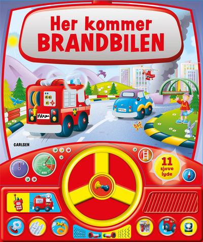 Her kommer brandbilen - med lyd og rat