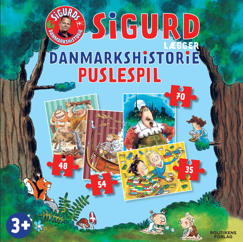 Sigurd lægger Danmarkshistorie puslespil