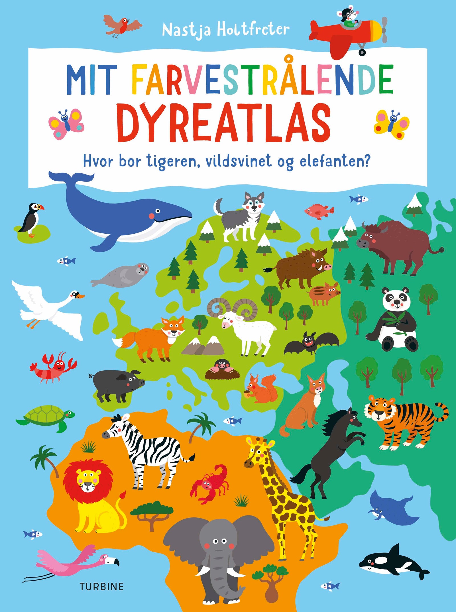 Mit farvestrålende dyreatlas