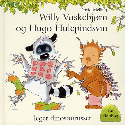 Willy Vaskebjørn og Hugo Hulepindsvin leger dino