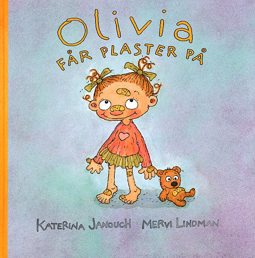 Olivia får plaster på