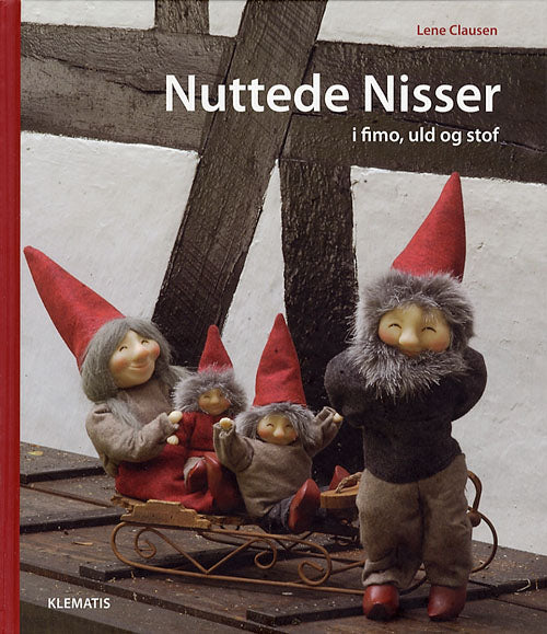 Nuttede nisser i fimo, uld og stof