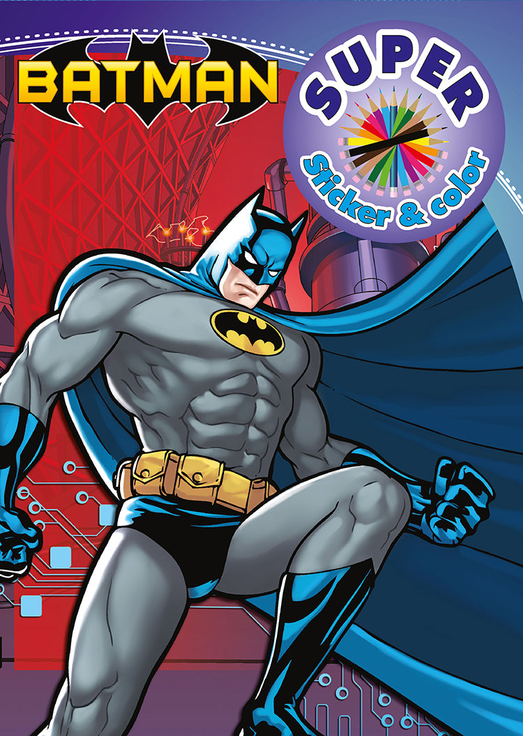 Batman -  Super Sticker & Color