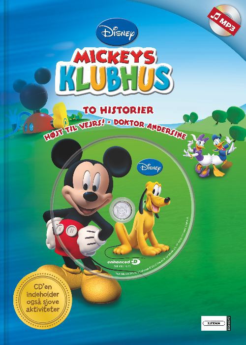 WD Mickeys Klubhus - Hardcover m/MP3 cd