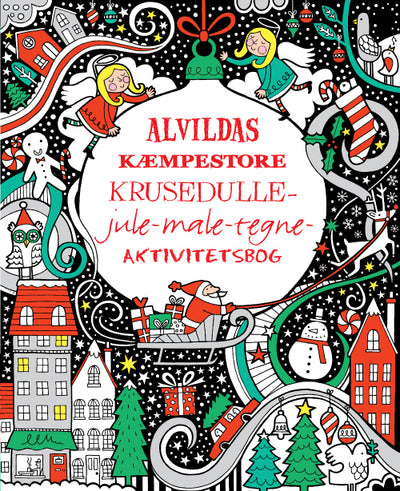 Alvildas kæmpestore krusedulle-jule-male-tegne-aktivitetsbog