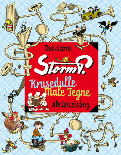 Storm P.- Den store Storm P.-krusedulle-male-tegne-aktivitetsbog (sæt á 2 stk - pris pr. stk 79,95)