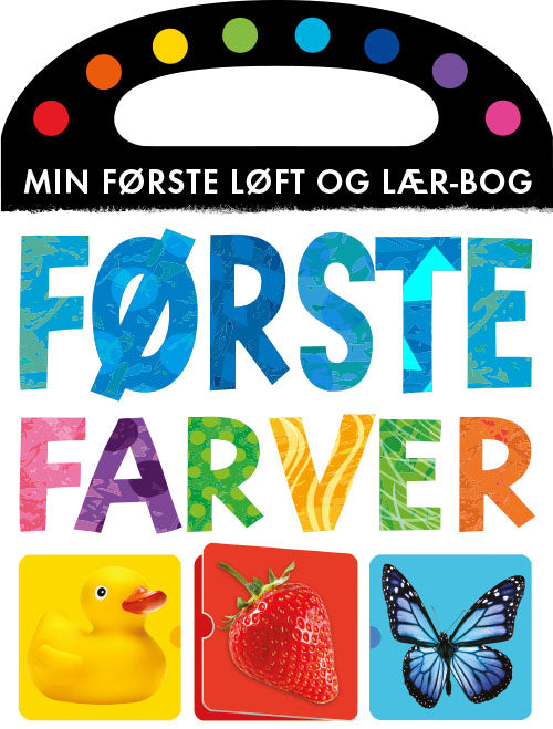 Første farver - Min første løft og lær-bog - sæt á 3 stk. Pris pr. stk.: 49,95