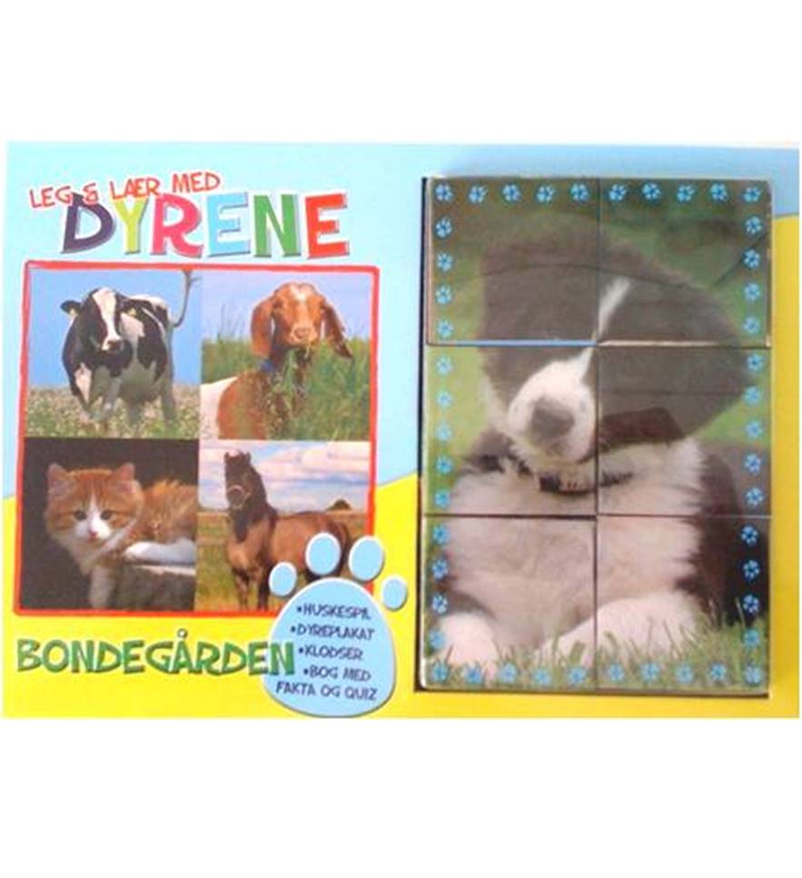Leg og lær med dyrene: Bondegården (pakke med 2 stk.)